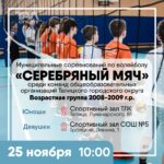 Муниципальные соревнования по волейболу «Серебряный мяч» среди команд общеобразовательных организаций Талицкого городского округа